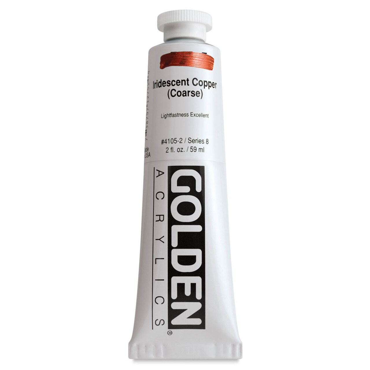 Golden Heavy Body Artist Acrylics - Iridescent Copper (Coarse), 2 oz Tube